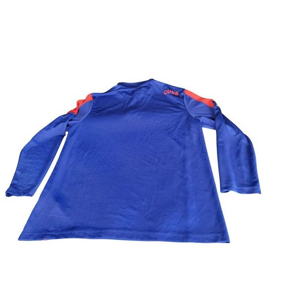 Chicago Cubs Majestic Pullover Shirt Men Sz XXL Coolbase Blue Red Sportswear - Picture 6 of 9